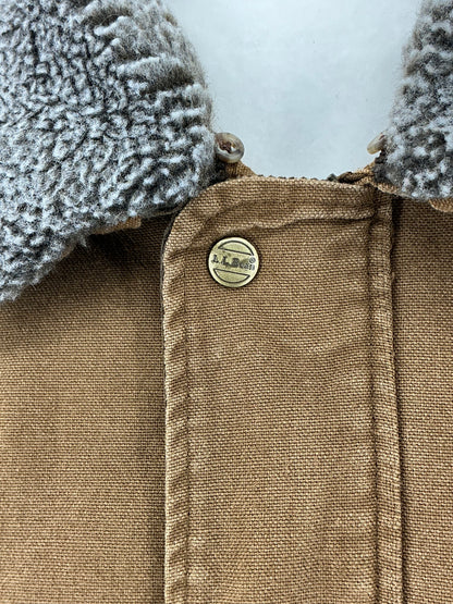 Vintage LL Bean Heavyweight Utility Field Jacket Barn Chore Coat Large