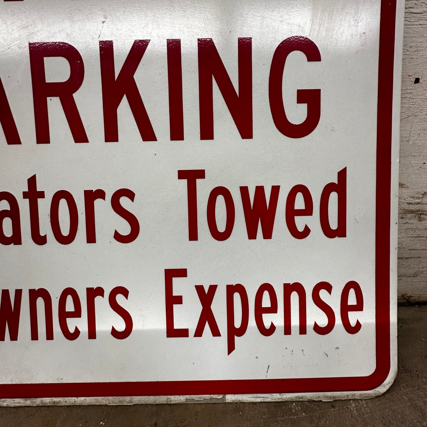 No Parking Violators Towed at Owners Expense