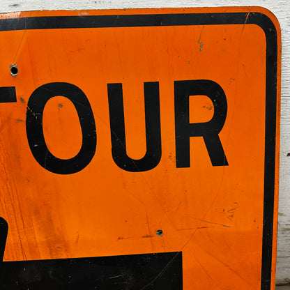 Fox Hill Bridge Detour Sign