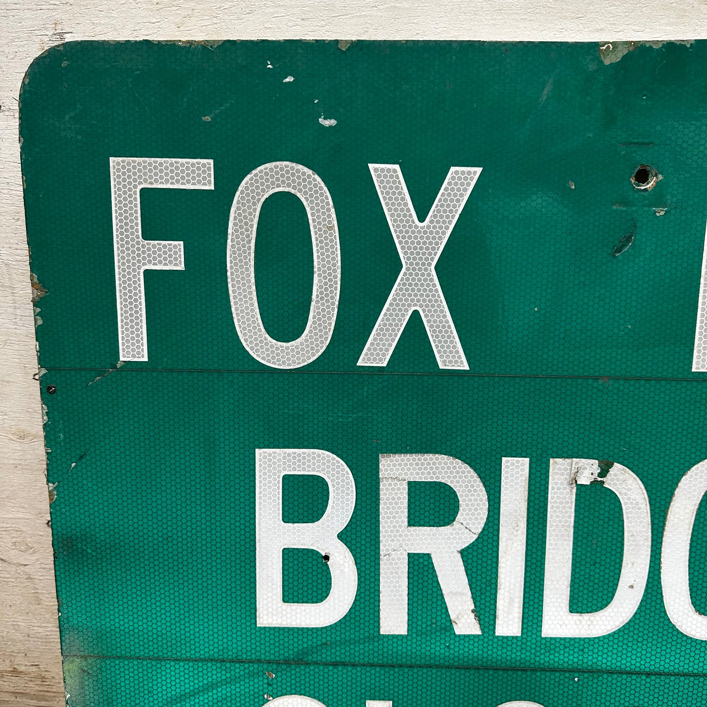 Fox Hill Bridge Detour Sign