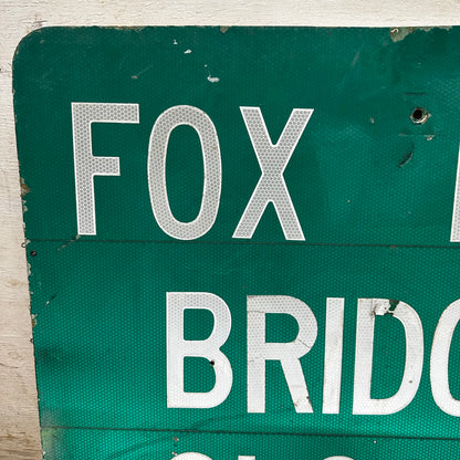 Fox Hill Bridge Detour Sign