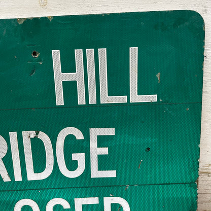 Fox Hill Bridge Detour Sign