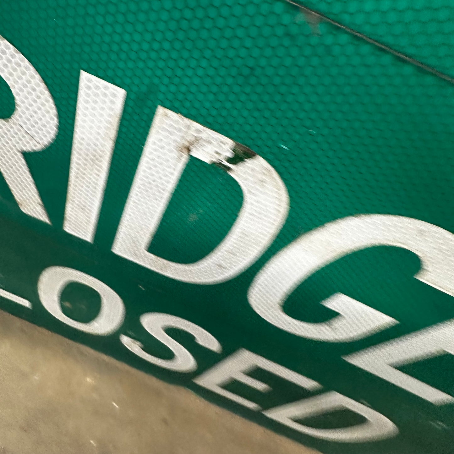 Fox Hill Bridge Detour Sign