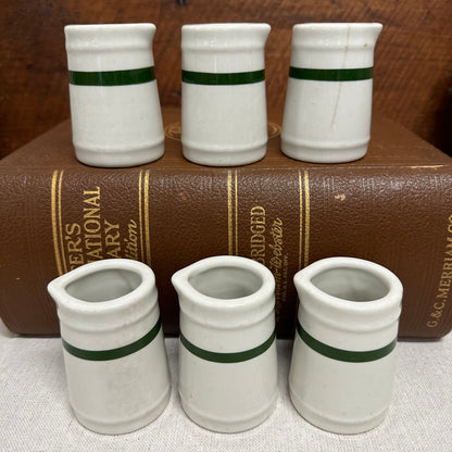 Green Stripe Large Creamer/Syrup