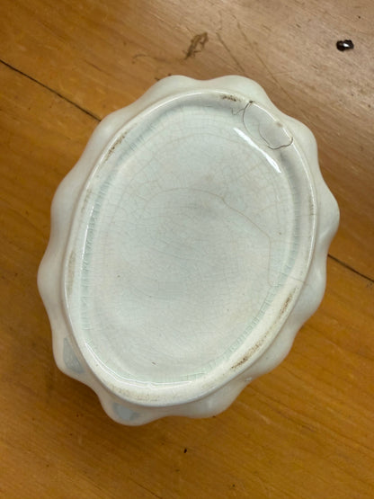 White Ironstone Pudding Mold