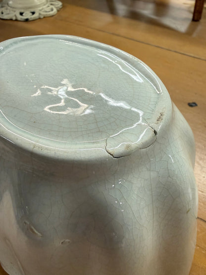 White Ironstone Pudding Mold