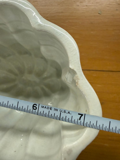 White Ironstone Pudding Mold