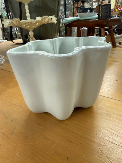 White Ironstone Pudding Mold