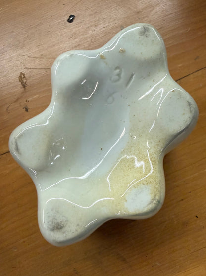 White Ironstone Pudding Mold