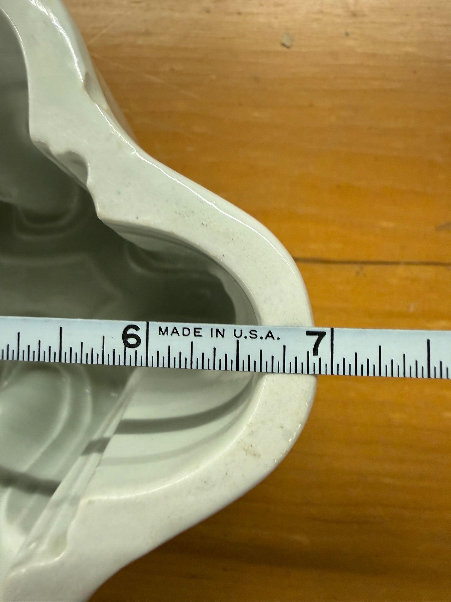 White Ironstone Pudding Mold