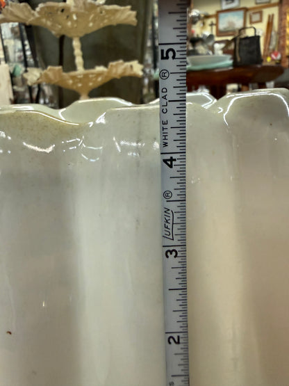 White Ironstone Pudding Mold