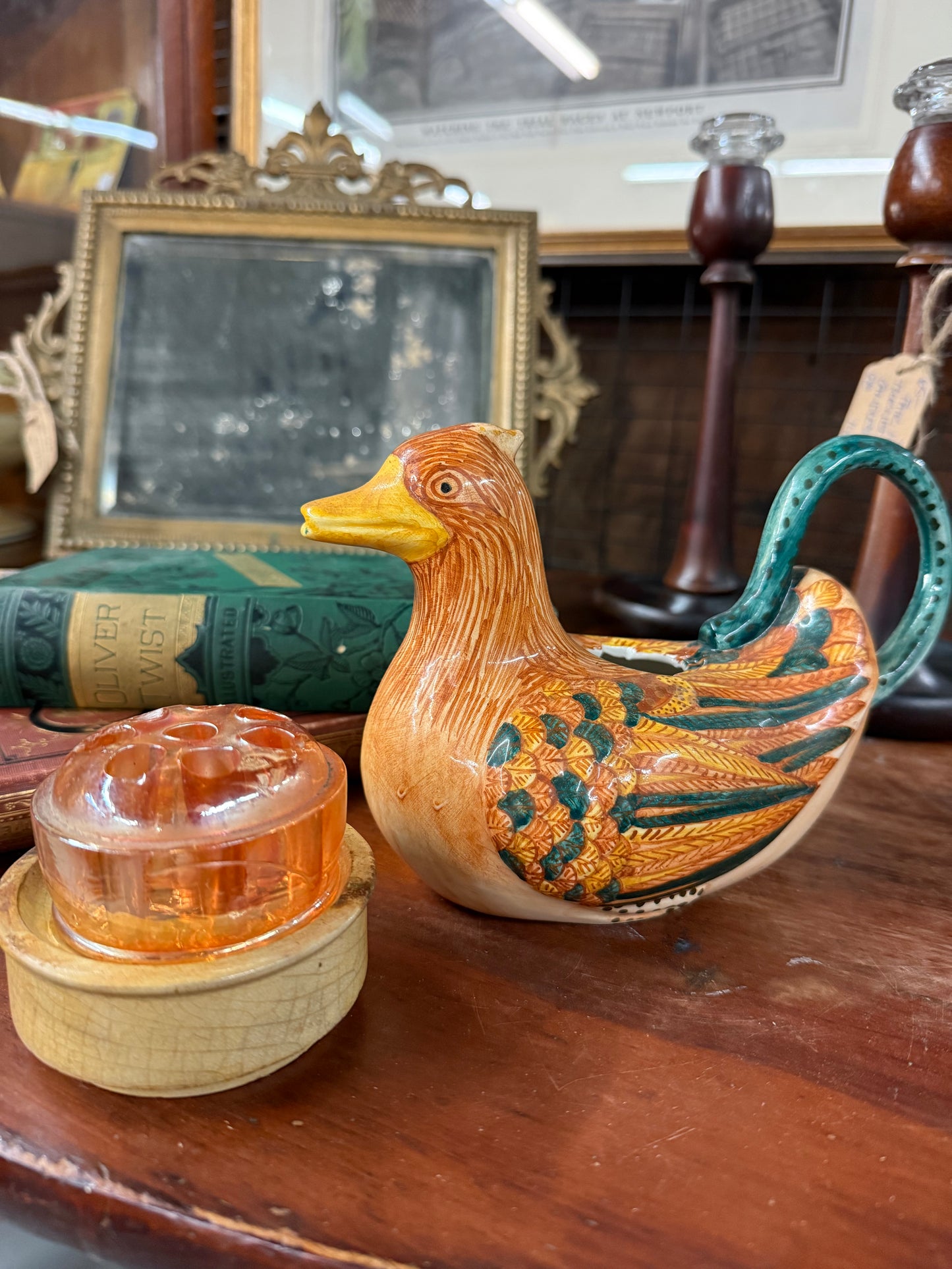 Essex Collection Majolica Duck Pitcher
