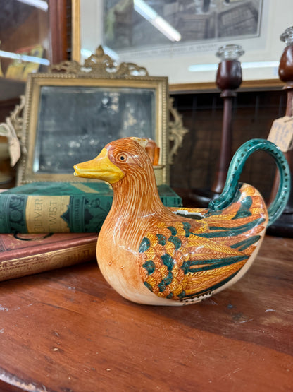 Essex Collection Majolica Duck Pitcher