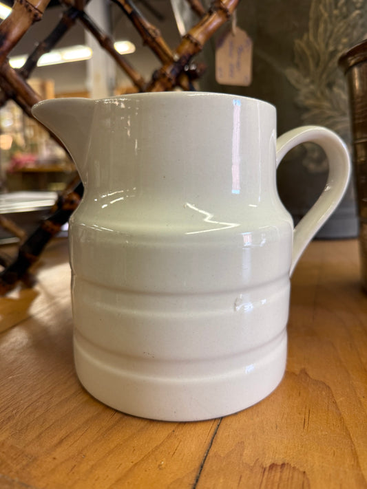 English White Banded Dairy Jug