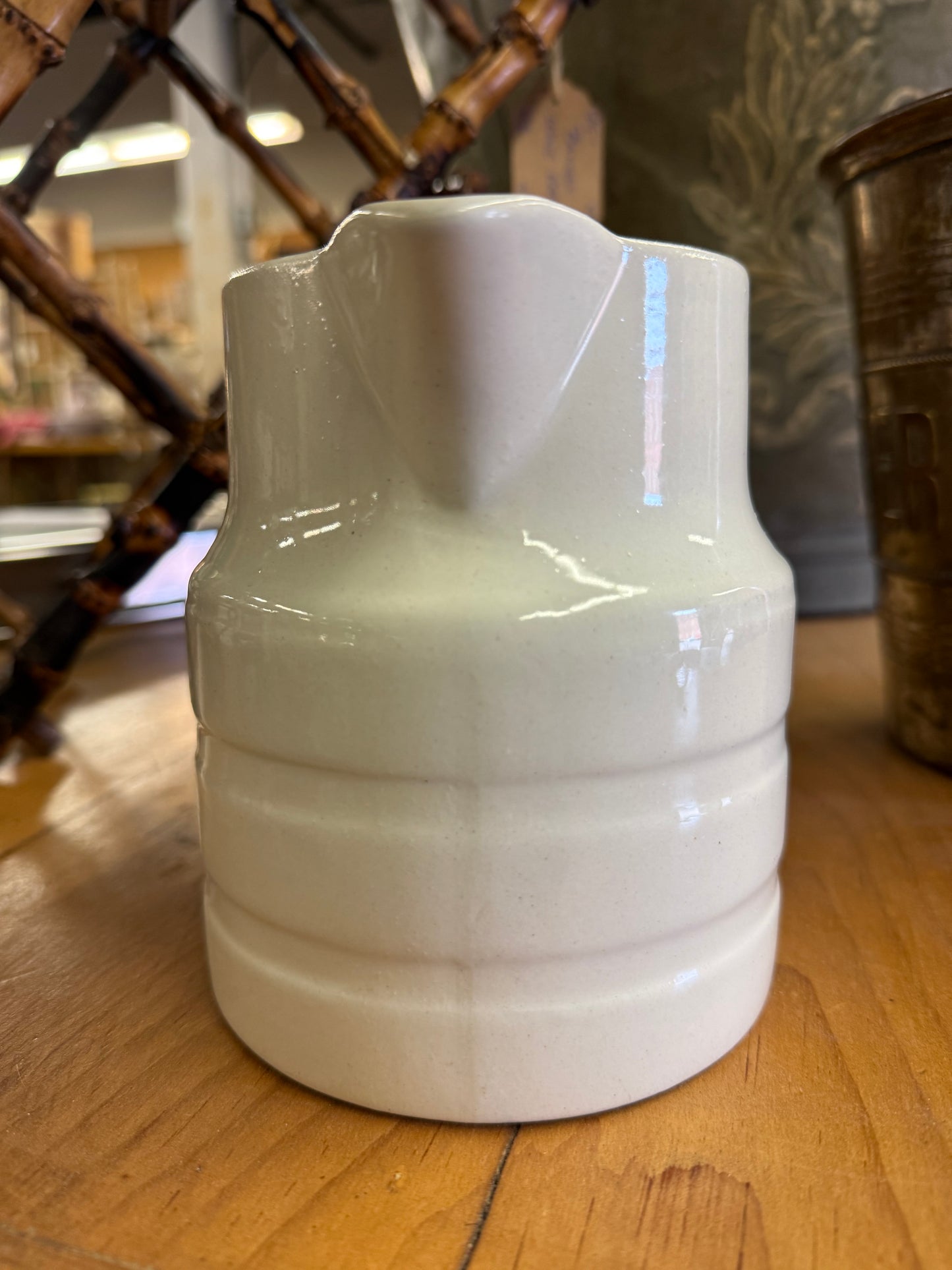 English White Banded Dairy Jug