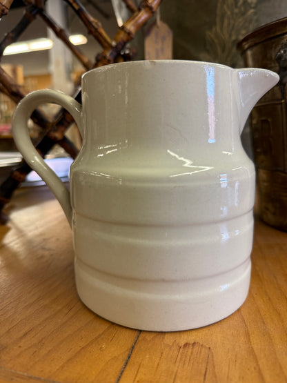 English White Banded Dairy Jug