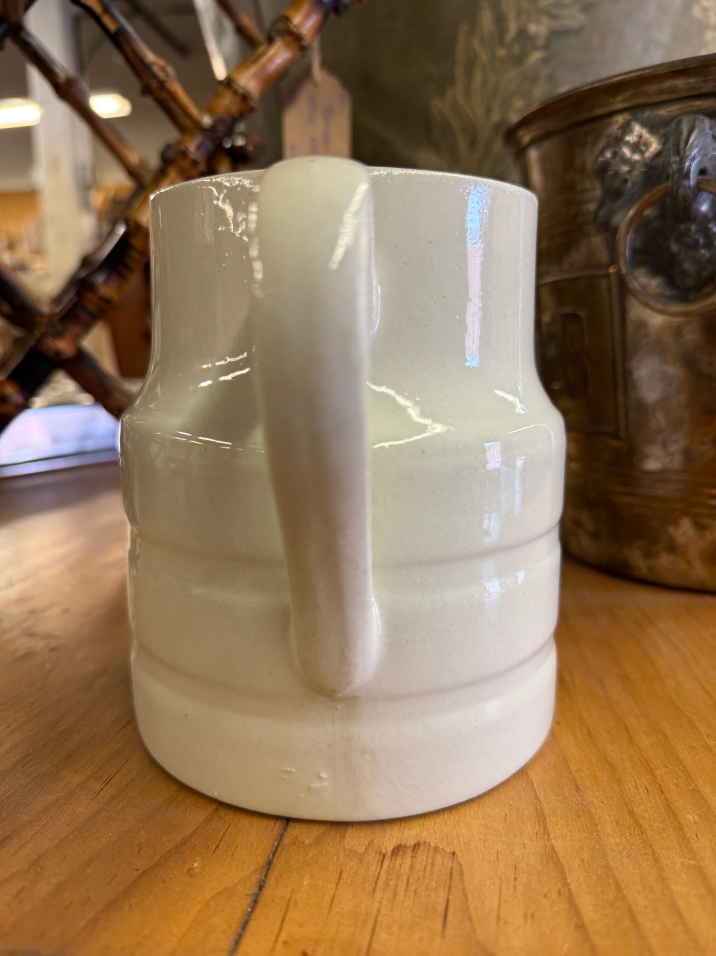 English White Banded Dairy Jug