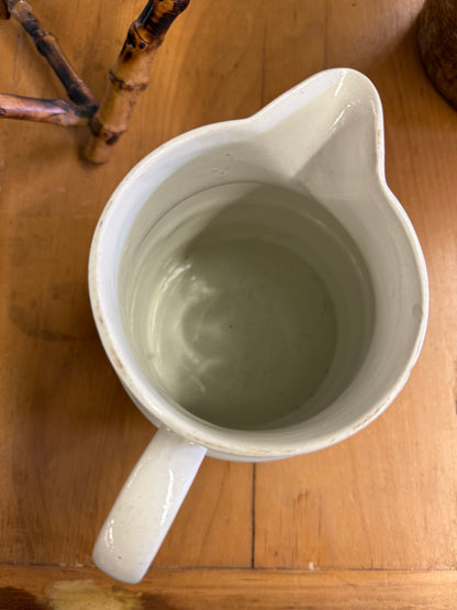 English White Banded Dairy Jug