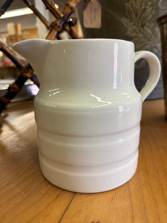 English White Banded Dairy Jug