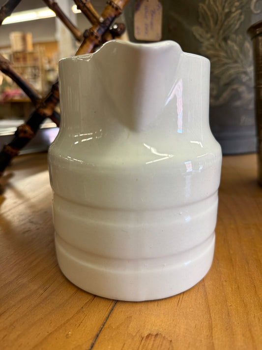 English White Banded Dairy Jug