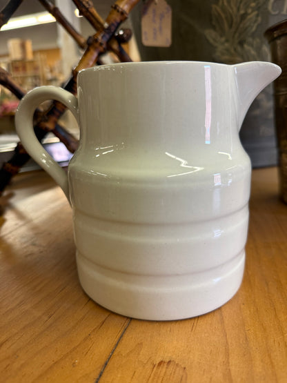 English White Banded Dairy Jug