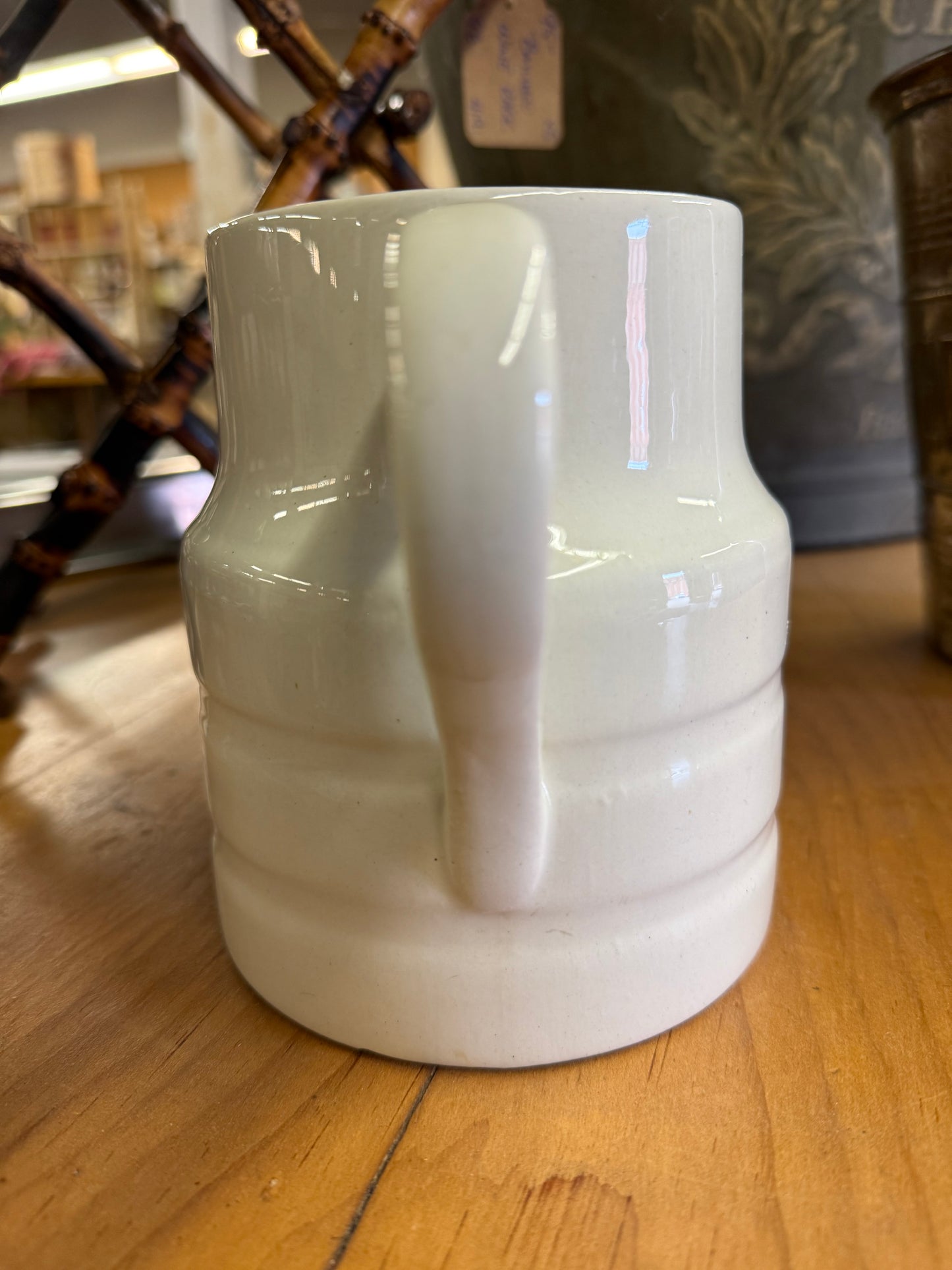 English White Banded Dairy Jug