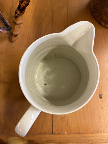 English White Banded Dairy Jug