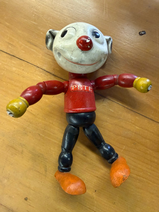 Pete the Pup Wooden Jointed Toy Doll