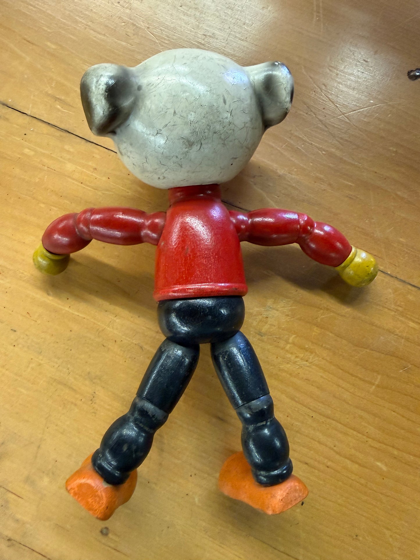 Pete the Pup Wooden Jointed Toy Doll