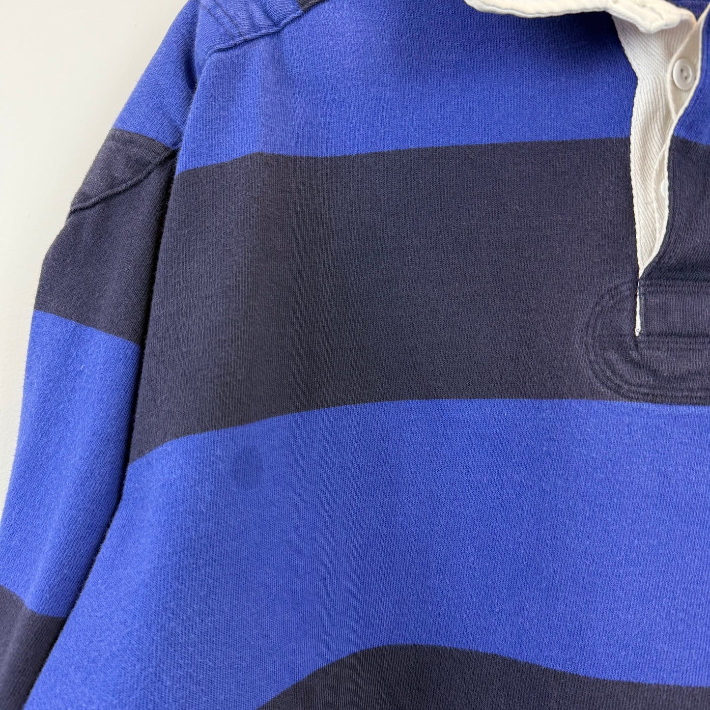 Vintage Polo Ralph Lauren Rugby XL - Wide Navy Royal Blue Stripe