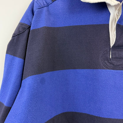 Vintage Polo Ralph Lauren Rugby XL - Wide Navy Royal Blue Stripe