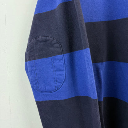 Vintage Polo Ralph Lauren Rugby XL - Wide Navy Royal Blue Stripe