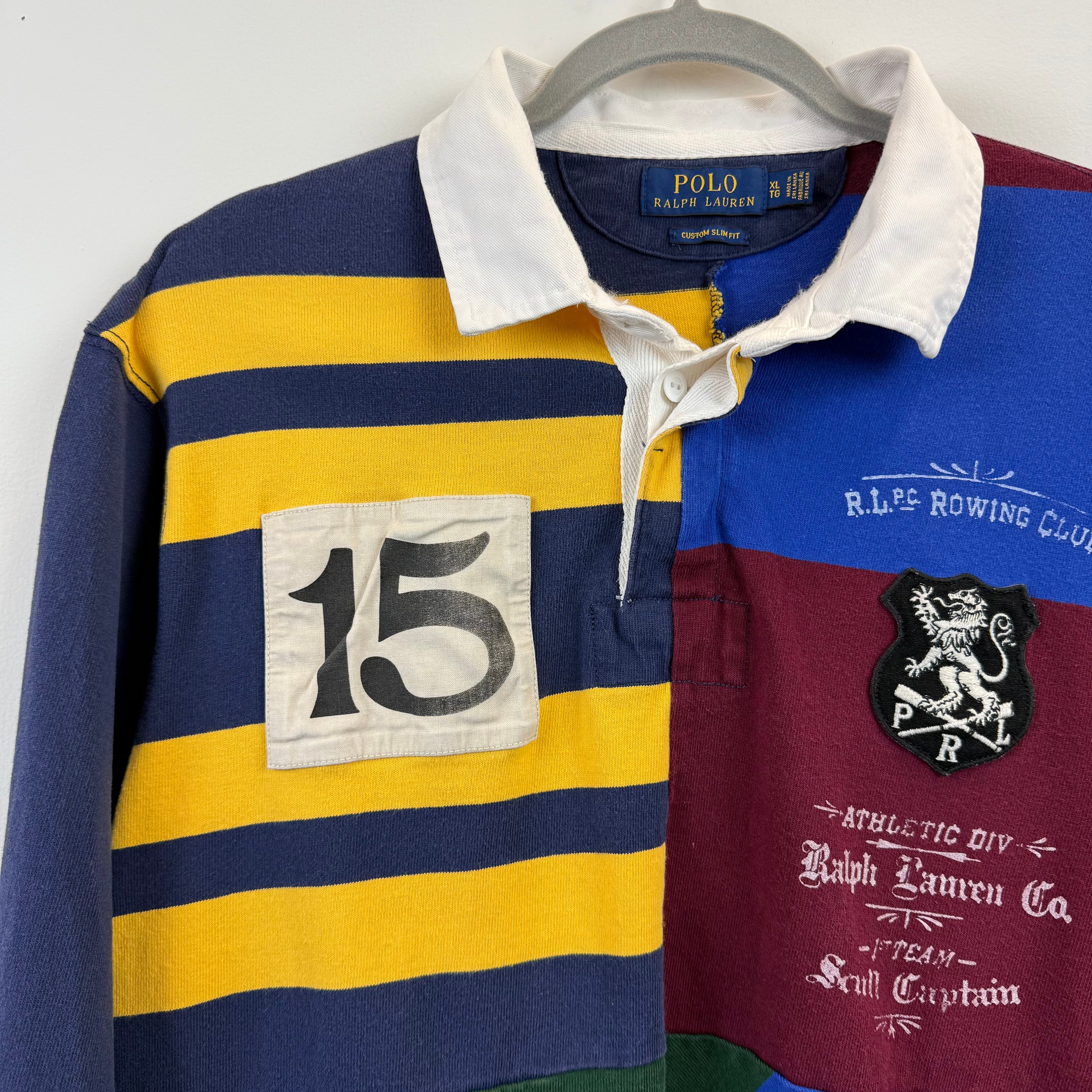 Polo Ralph Lauren Rugby XL - Multicolor Patchwork – GladdingGoods