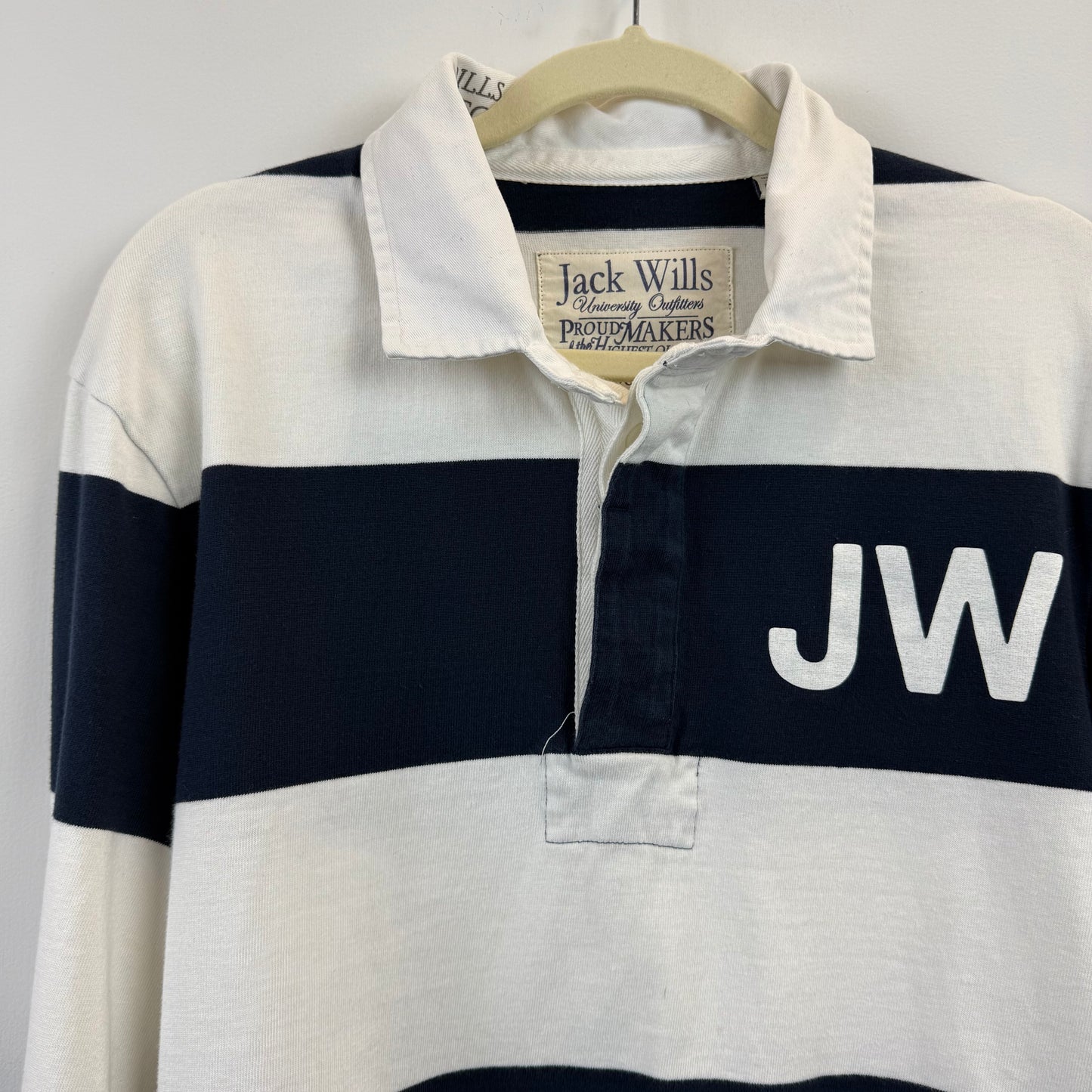 Jack Wills Rugby XL - Navy Blue White Stripe