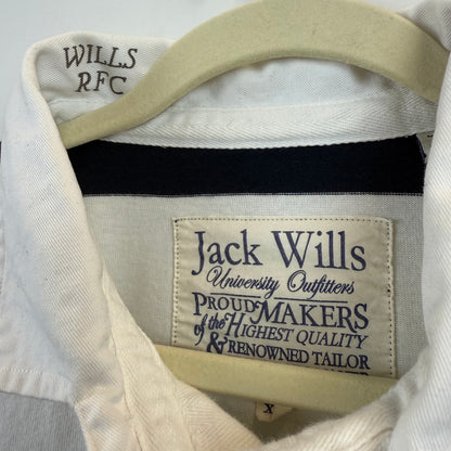 Jack Wills Rugby XL - Navy Blue White Stripe