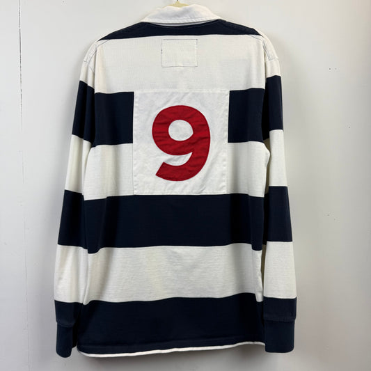 Jack Wills Rugby XL - Navy Blue White Stripe