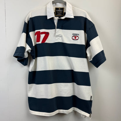 Guinness Rugby XXL - Navy Blue White Stripe