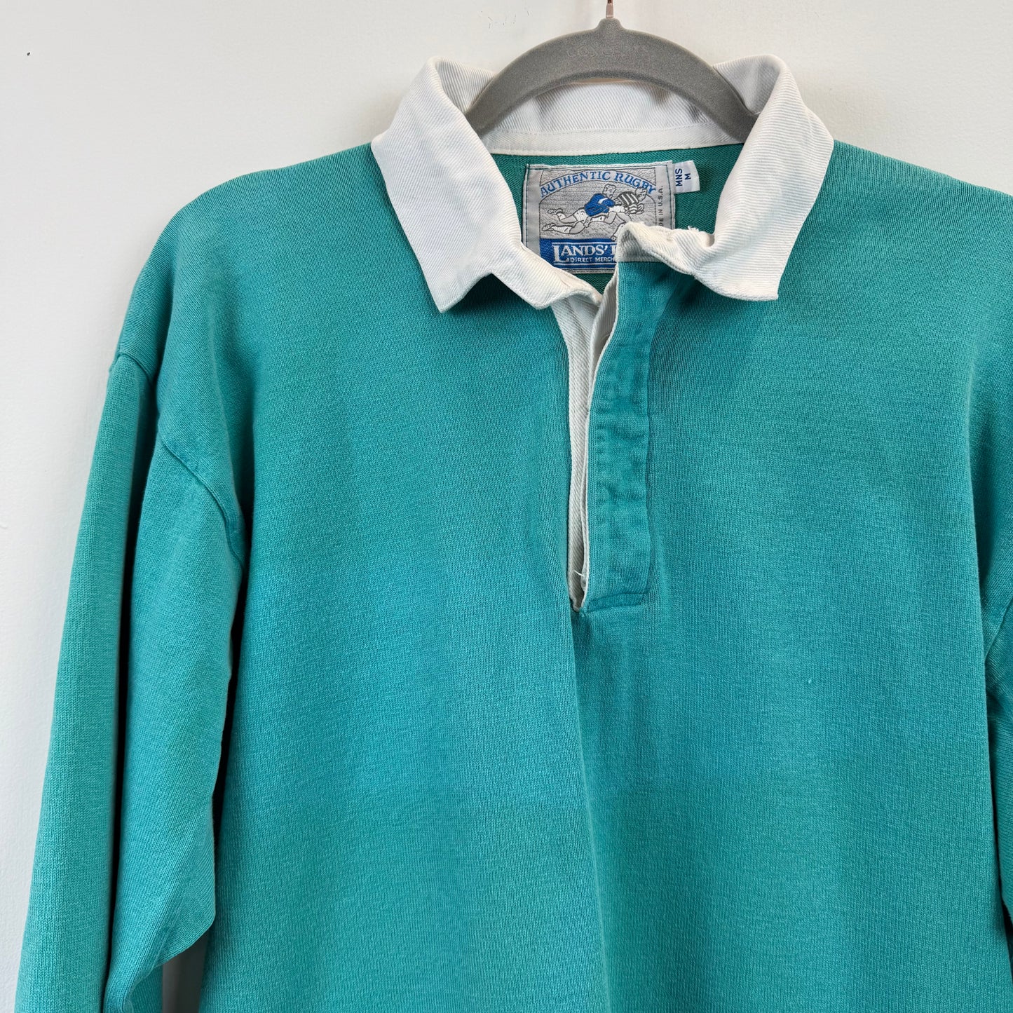 Vintage Lands' End Rugby Medium - Teal