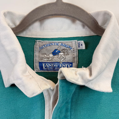 Vintage Lands' End Rugby Medium - Teal