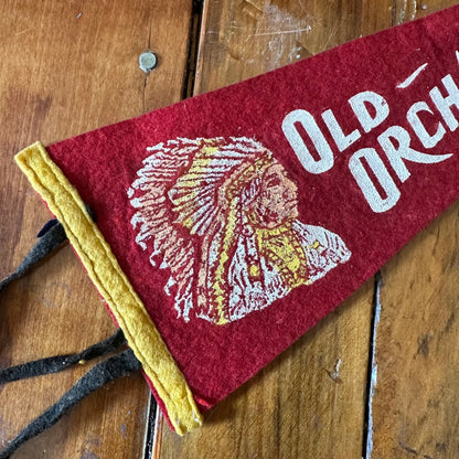 Vintage Old Orchard Beach ME Felt Pennant