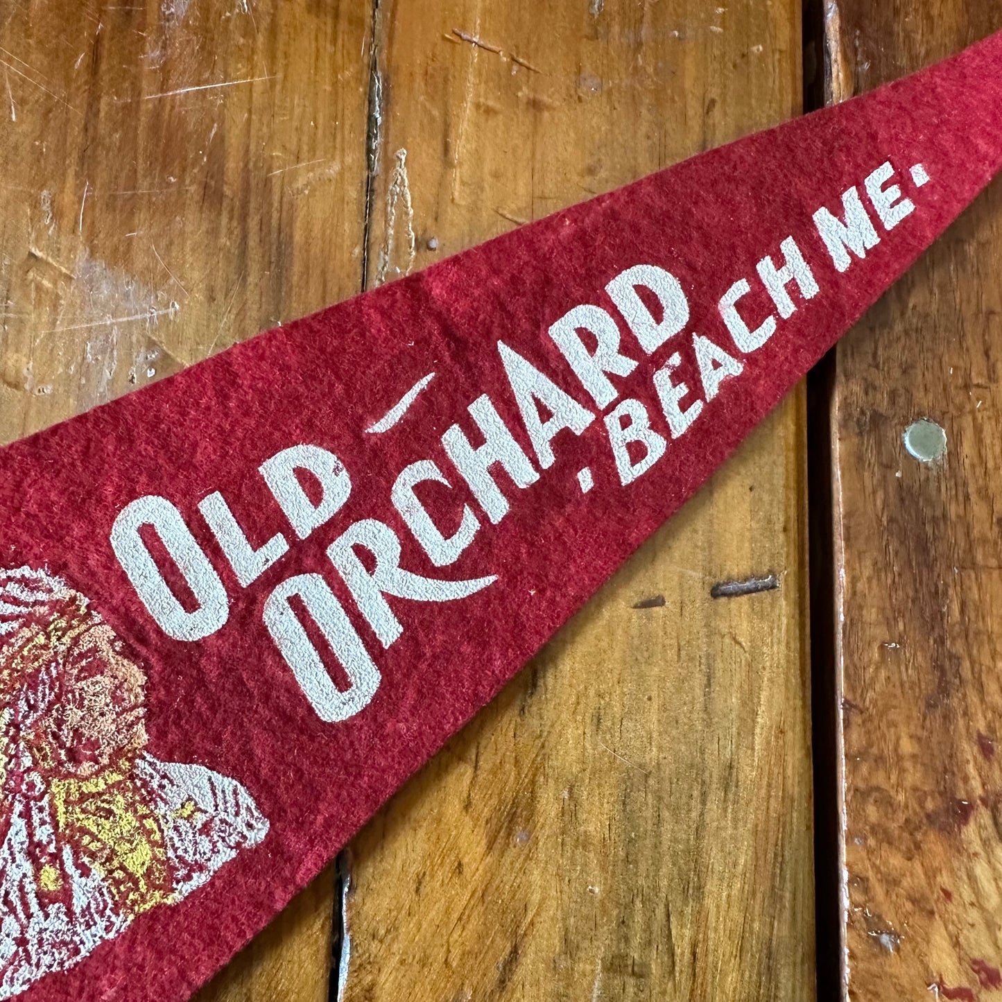 Vintage Old Orchard Beach ME Felt Pennant