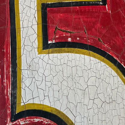 Vintage Carnival Price Sign 25 Cents