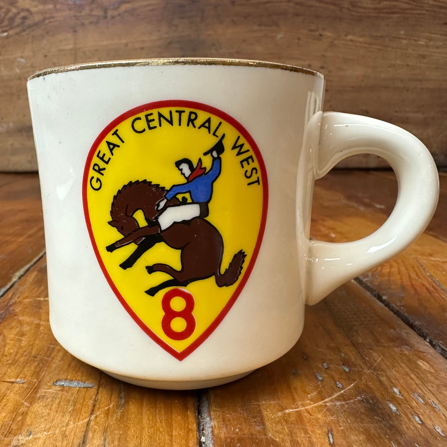 Boy Scout Mug Region 8 Great Central West Bucking Bronco