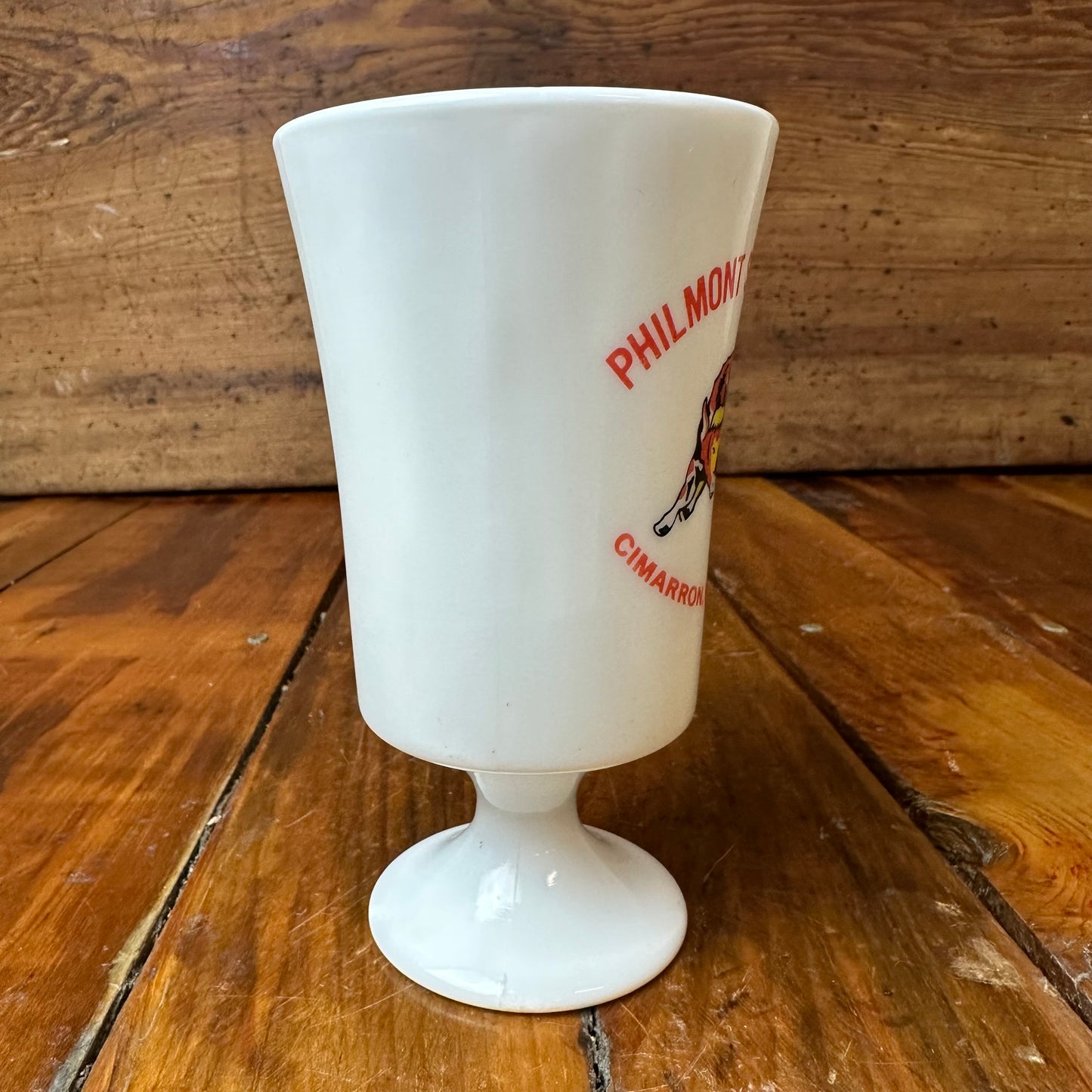 Boy Scout Tall Mug Milk Glass Philmont Scout Ranch Cimarron, New Mexico