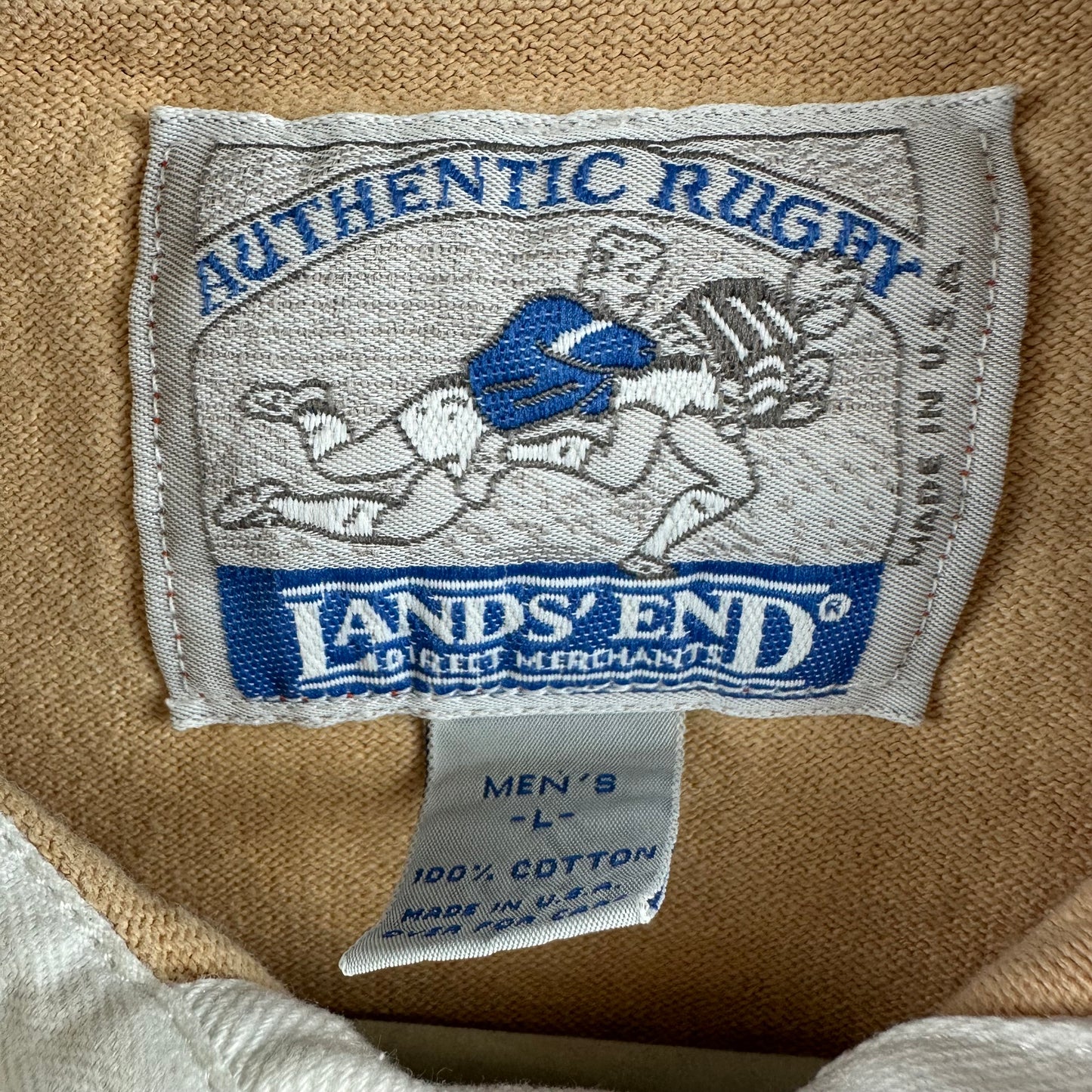 Vintage Lands End Rugby Large