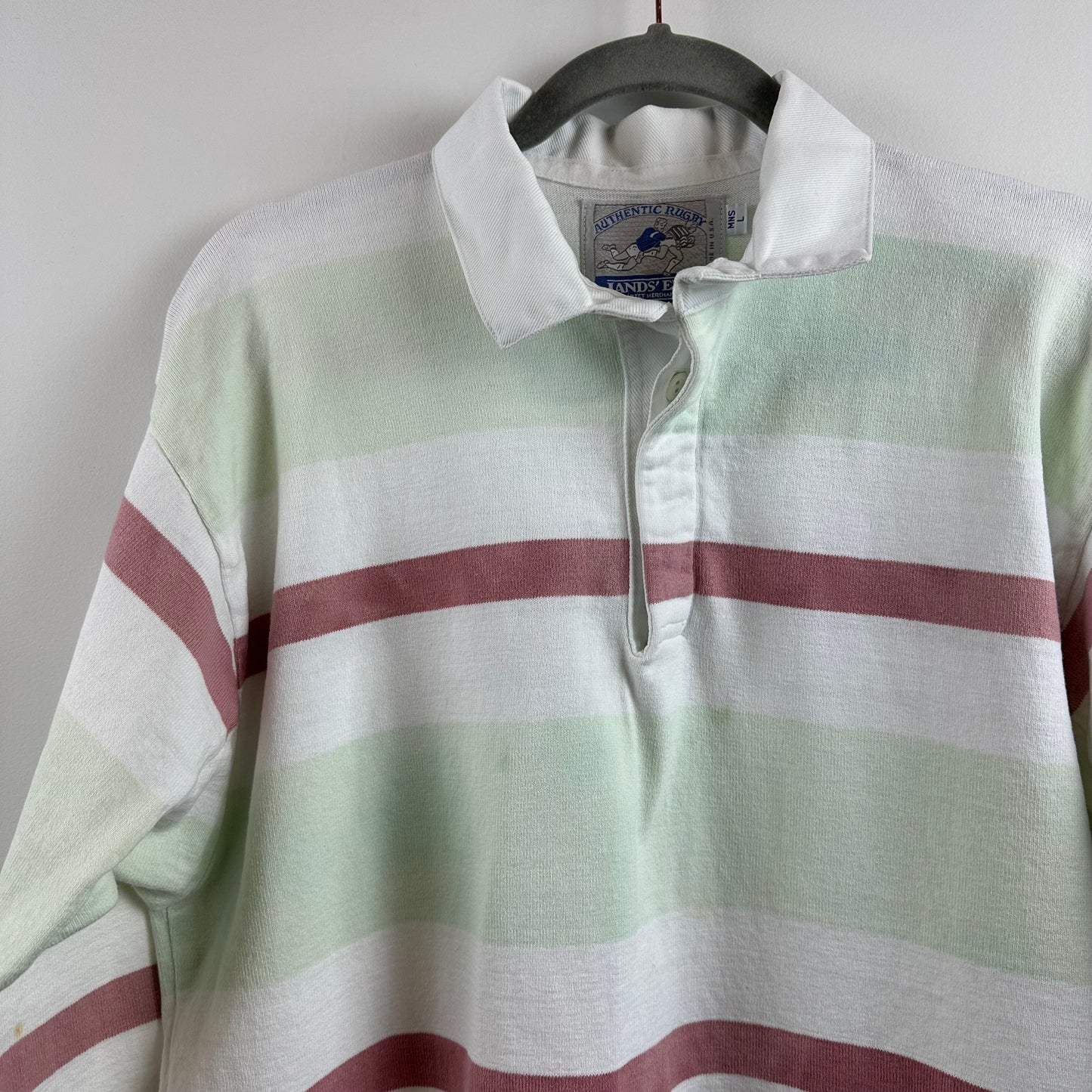 Vintage Lands End Rugby Large