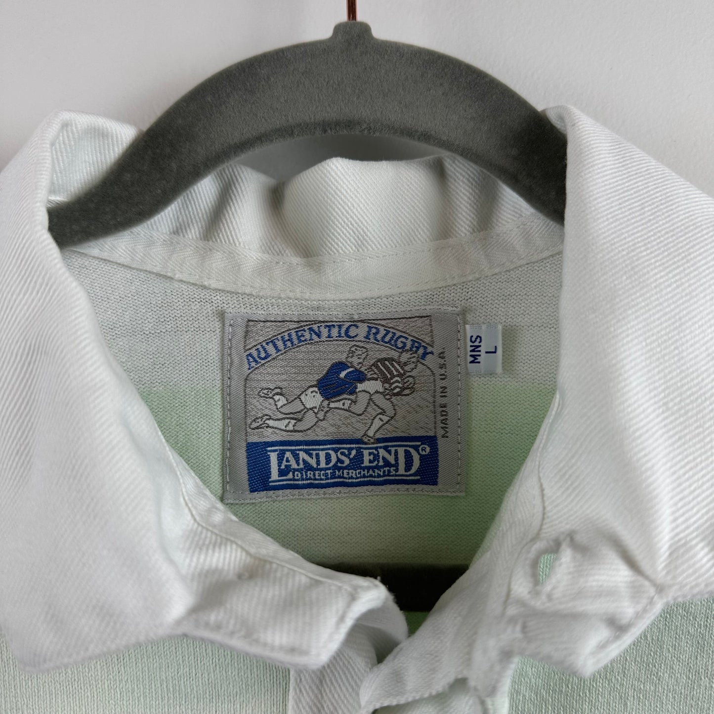 Vintage Lands End Rugby Large