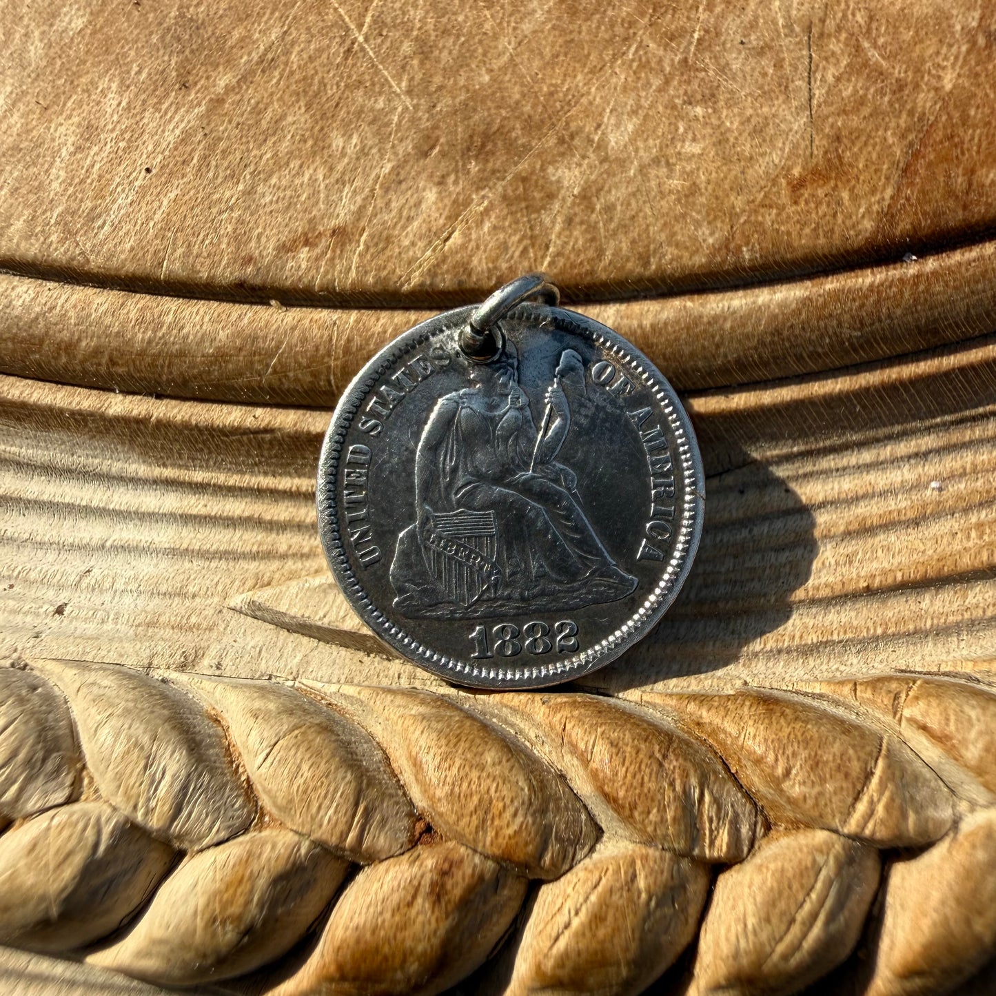 Victorian Love Token - Katie/1882 Seated Liberty