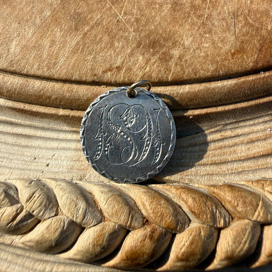 Victorian Love Token - HHW/HWH/WHH - 1891