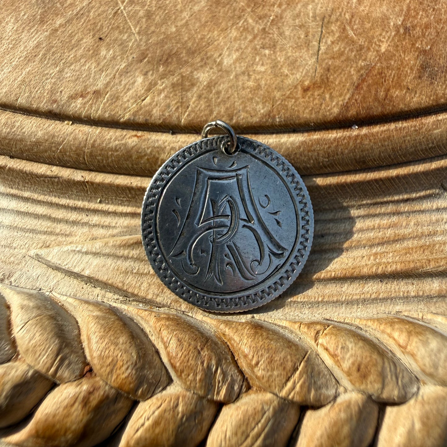Victorian Love Token - AR/RA - 1883 - Seated Liberty